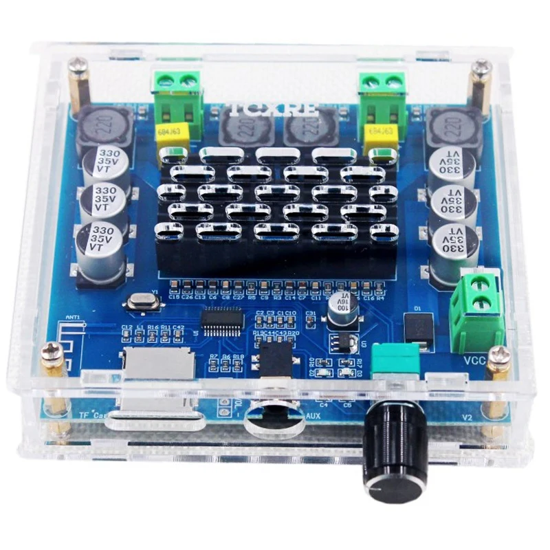 XH A105 Bluetooth 5 0 TDA7498 Wireless Digital Power Amplifier Stereo o Board 2X100W AMP Amplificador Support TF