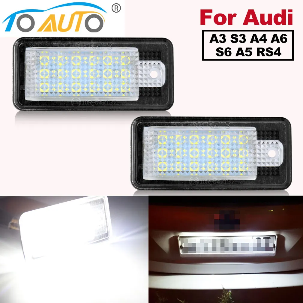 Автомобильная светодиодная лампа 18SMD для номерного знака без ошибок Canbus 2 шт. 12 В