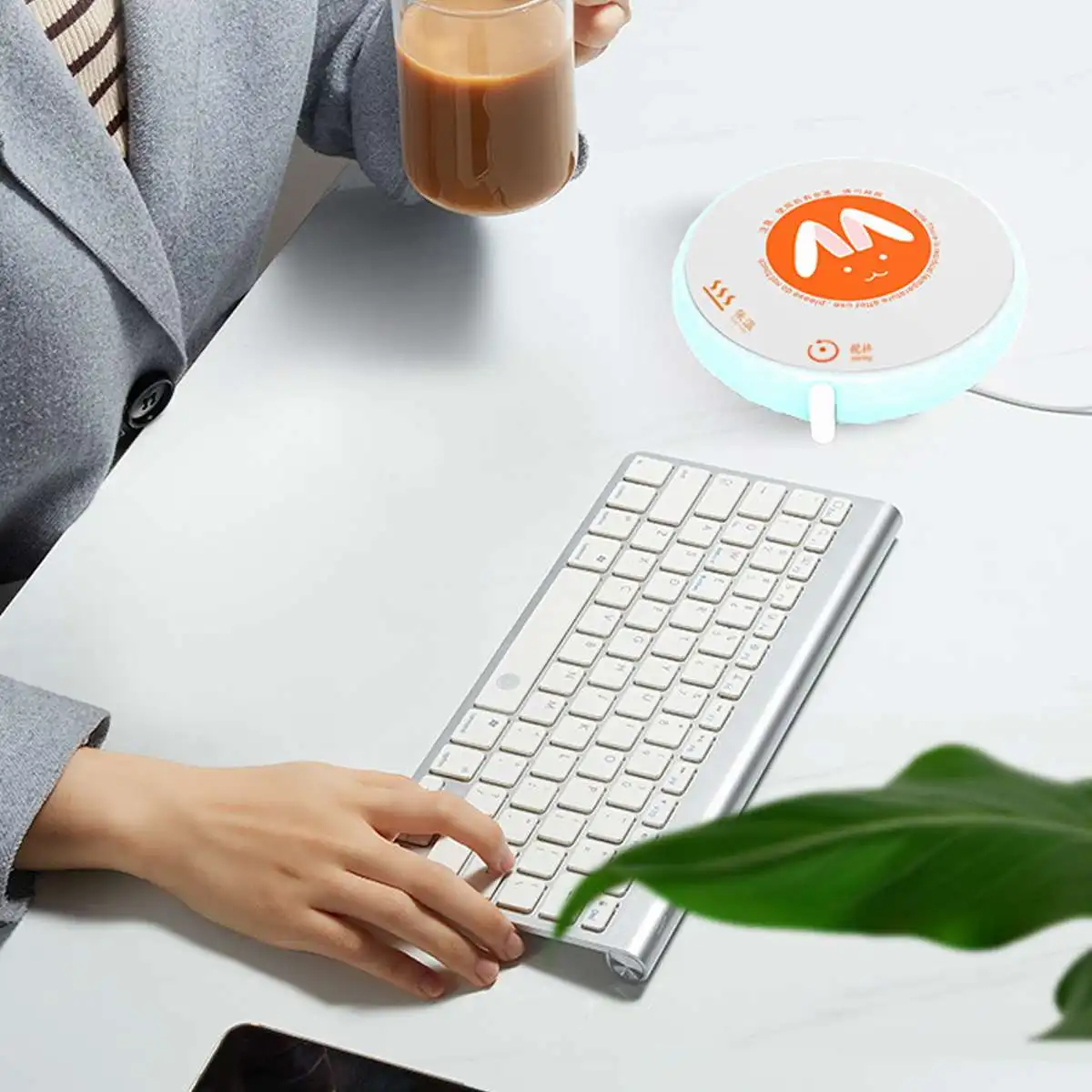 3 в 1 USB гаджет грелка чашка подставка магнитная мешалка чашка нагревательный коврик Электрический поднос кофе чай грелка чашка нагреватель кружка коврик офис