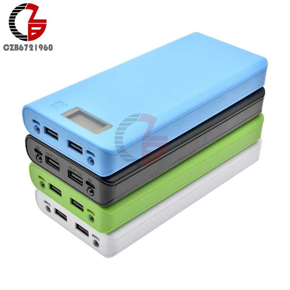 5 в двойной USB 8*18650 Внешний аккумулятор чехол для батареи DIY коробка для хранения с фонариком для iPhone samsung Xiaomi huawei Зарядка