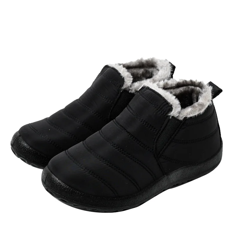 

Winter Boots Ankle Boots Unisex Couples Snow Boots Men Plush Inside Anti Skid Bottom Ankle Boot Waterproof Shoes Keep Warm