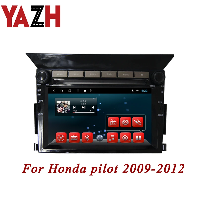 Автомагнитола YAZH с GPS навигацией мультимедийный проигрыватель для Honda Pilot 2009 2010 2011