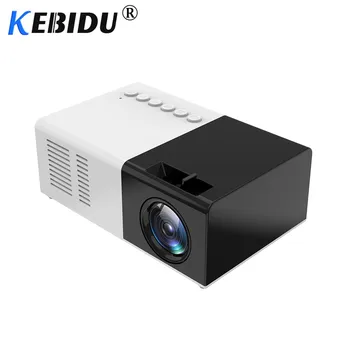 

Kebidu Newest J9 Mini Projector HD 1080P Mini Home Projector For AV USB Micro SD Card USB Pocket Beamer PK YG-300 Good Quality