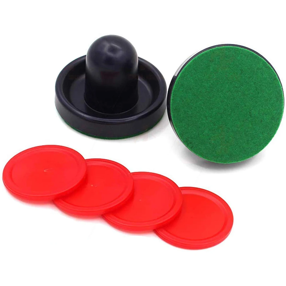 Шайба фетровые вечерние развлекательные игрушки красный молоток мини настольная игра воздушный клюшка-толкатель для хоккея дети дома пластиковые аксессуары Замена - Цвет: Black
