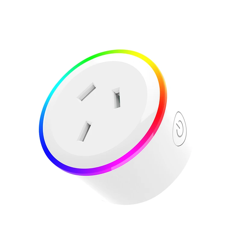 Белый FrankEver австралийская умная розетка Wifi умная розетка Новая Зеландия AU Plug 10A Tuya Smart Life приложение работает с Alexa Google Home - Цвет: Белый
