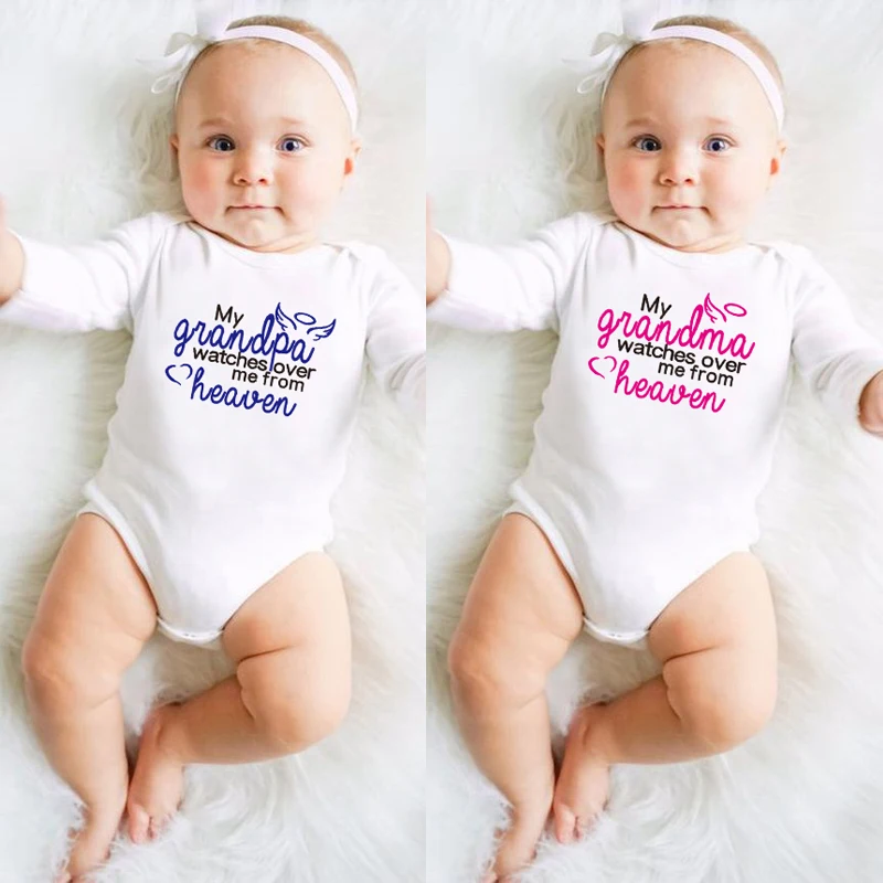 

Winter Warm Cotton Rompers Baby Girl Infant Kids Heaven Printing Long Sleeve Jumpsuit Newborn Clothes 0-24M