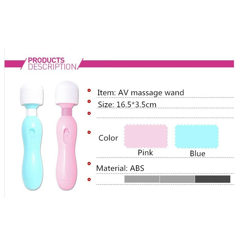 Multispeed Magic Wand Massager Fairy Mini AV Vibrator Clitoris Stimulator Sex Products Erotic Adult Sex Toys for Woman08