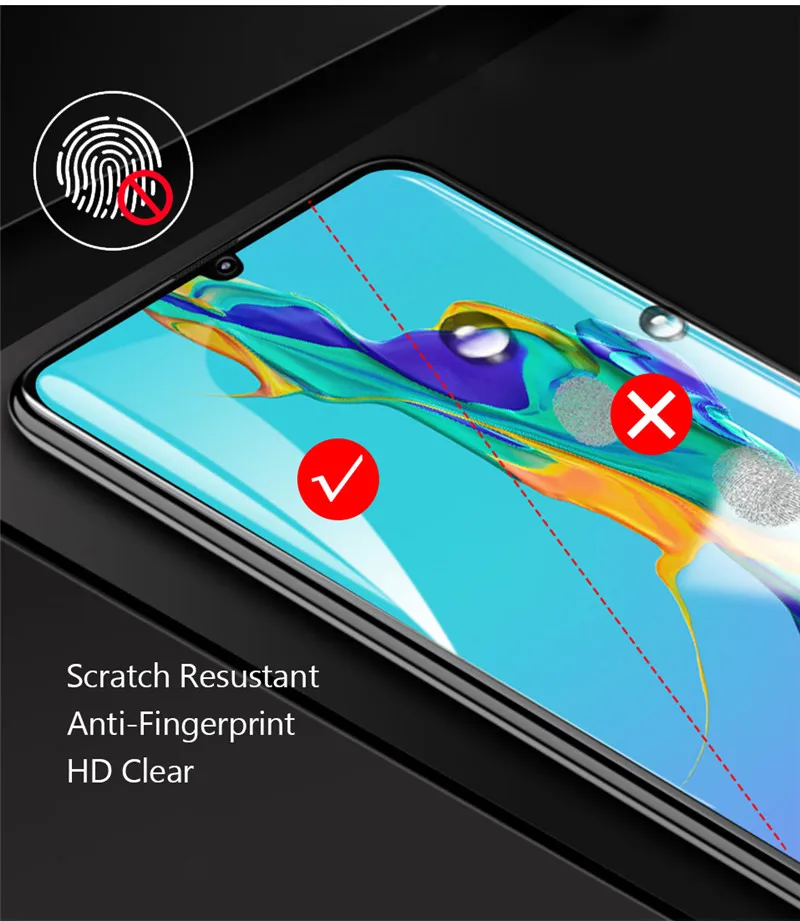 phone screen guard 2 Trong 1 3D Kính Cường Lực Cho Huawei P40 P30 P20 Lite Ống Kính Bảo Vệ Màn Hình Trong Cho Huawei P20 P30 p40 Pro Có Kính Cường Lực cell phone screen protector