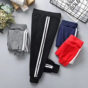 Autumn New Style Big Boy Childrenswear Korean-style BOY'S Knitted Casual Pants CHILDREN'S Cartoon Embroidered Gymnastic Pan