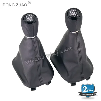 

For Seat Toledo MK1 2002 2003 2004 Car-styling 5 / 6 Speed Gear Stick Shift Knob With Black Leather Boot 12mm Hole