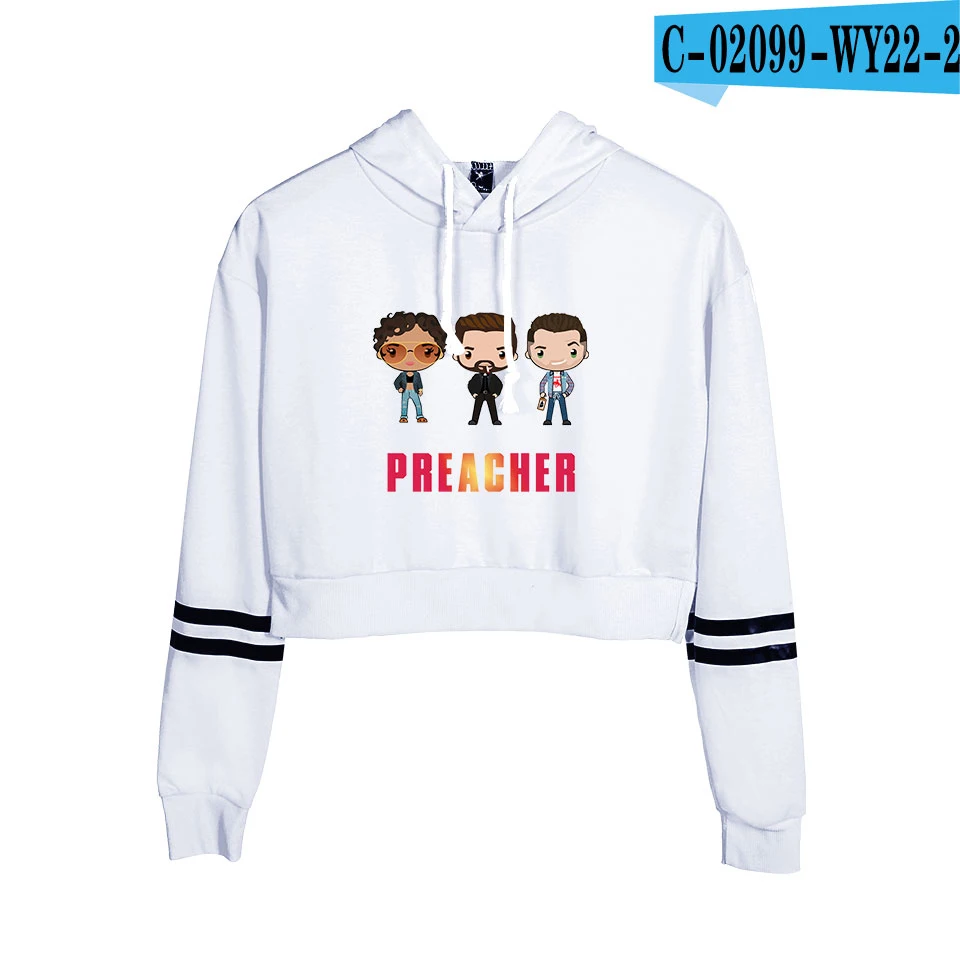 white Новинка, укороченный топ с капюшоном для женщин, Kpop, хлопок, Харадзюку, высокое качество, черный свитер с капюшоном для девочек - Цвет: white