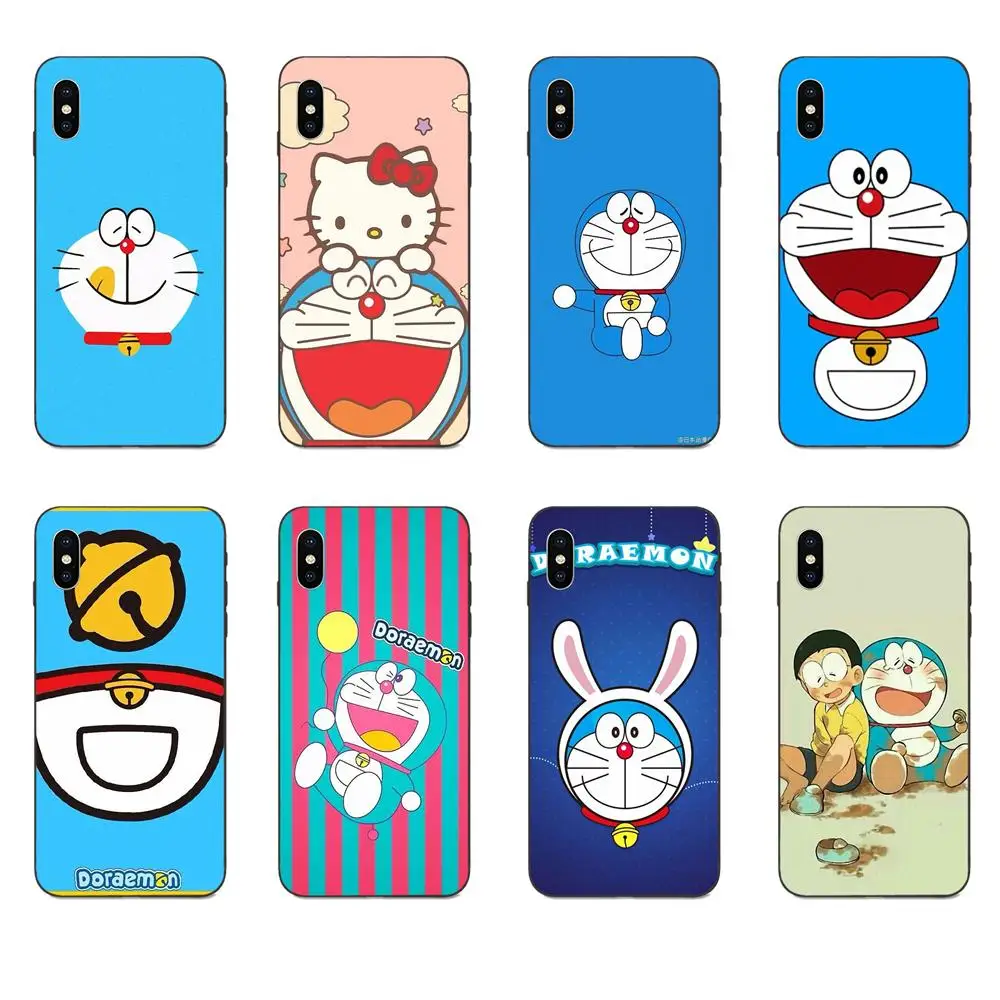 Модный мягкий художественный чехол Doraemon Happy Cat S для Xiaomi Redmi Mi Note 2 3S 8 9 Lite SE Pro |