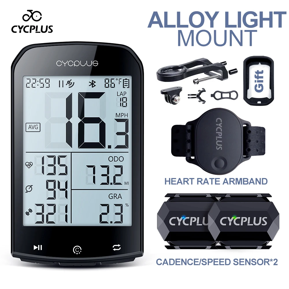 CYCPLUS M1 Велокомпьютер GPS Беспроводной одометр Горный велосипед Дорога Спидометр