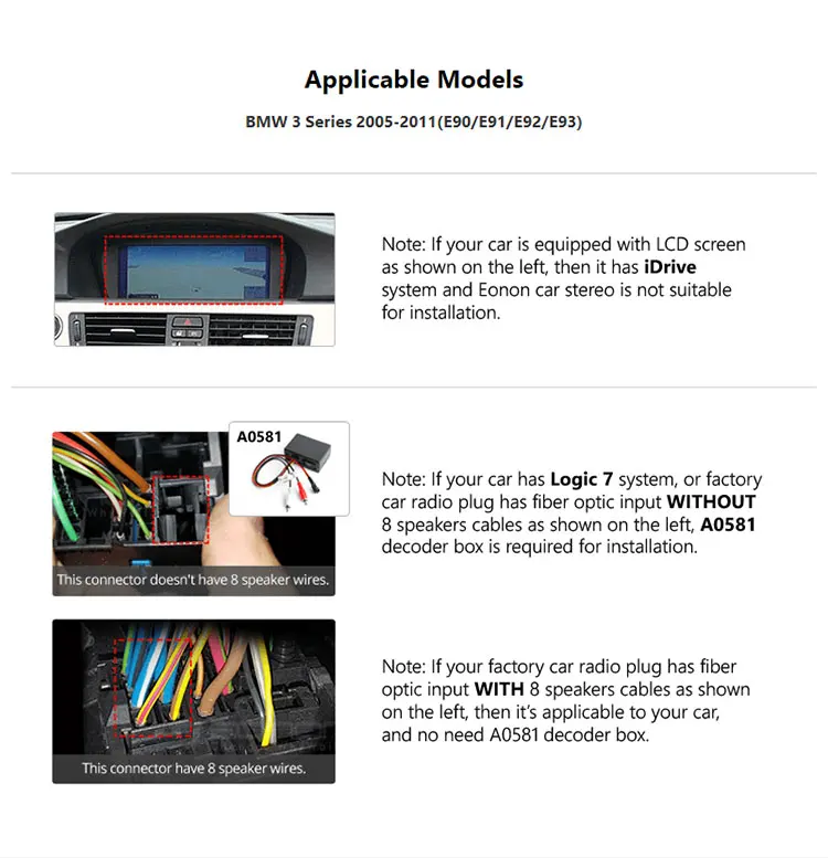 Excellent Eonon 7" Android 9.0 Car Head Unit radio 2G RAM 32G Car GPS Navigation Bluetooth 5.0 4G Wi-Fi DVD Player for BMW E90/E91/E92/E93 1 Excellent Eonon 7" Android 9.0 Car Head Unit radio 2G RAM 32G Car GPS Navigation Bluetooth 5.0 4G Wi-Fi DVD Player for BMW E90/E91/E92/E93 1