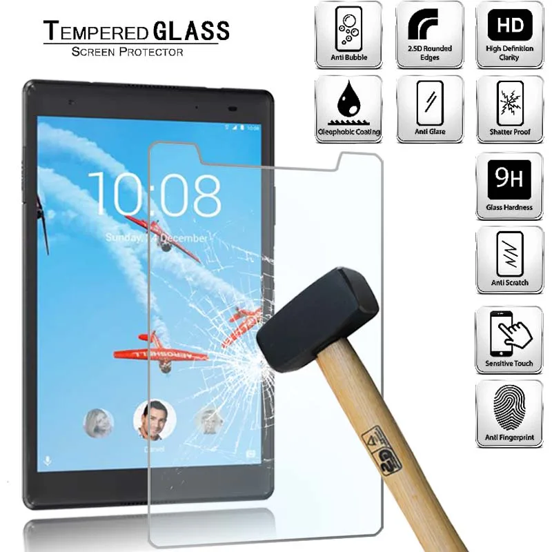 

Tablet Tempered Glass Screen Protector Cover for Lenovo Tab 4 8 Plus 9H Explosion-Proof Tempered Glass Screen Protector Film