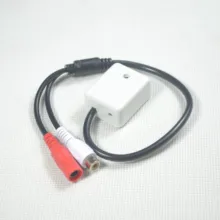 10 шт. мини микрофон CCTV Микрофон аудиоприёмник для камеры Адаптер Высокая чувствительность хорошего качества аудио мониторинг DC12V