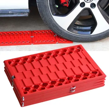 

2Pcs Car Tire Grip Non-Slip Mats Snow Traction Mat Folding Winter Outdoor Emergency Mud Sand rescue Escape For Vehicle Truck