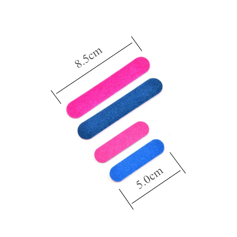 100Pcs 일회용 미니 나무 네일 파일 더블 사이드 180 매니큐어 샌딩 버퍼 스트립 연삭 연마 매니큐어 케어 도구
