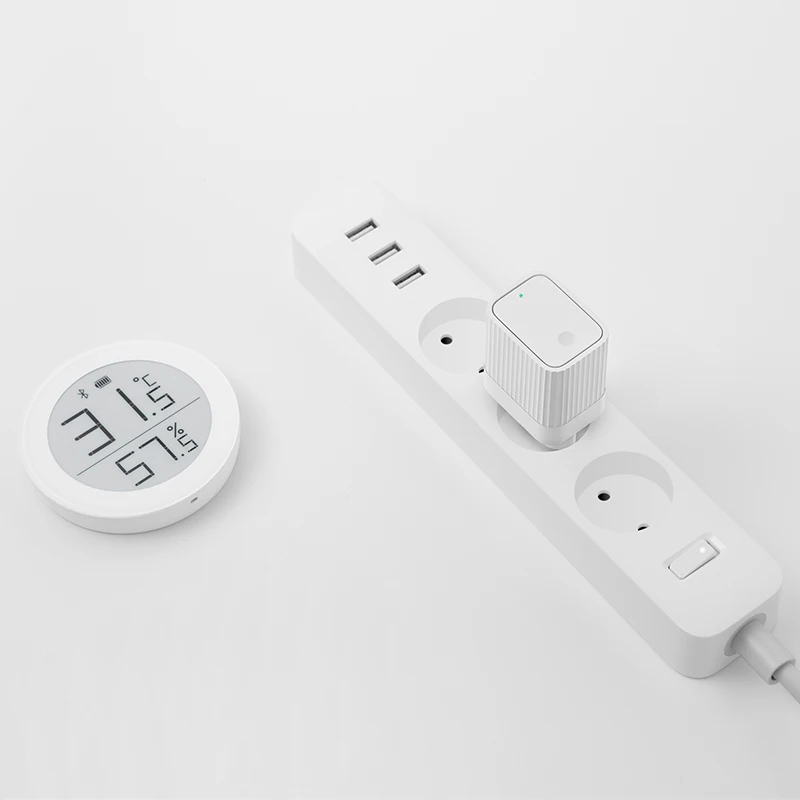 Qingping Bluetooth Compatible Gateway WiFi Smart Home Linkage Device Control Mi Home Sub-Device Hub Work with Mijia APP EU Plug smart gateway
