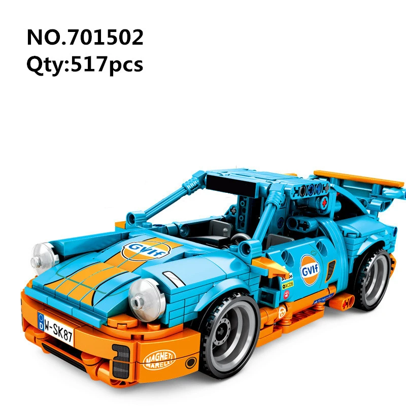 Конструктор SEMBO MOC Technic Back Force Racing Спортивная игрушка автомобиль Классическая