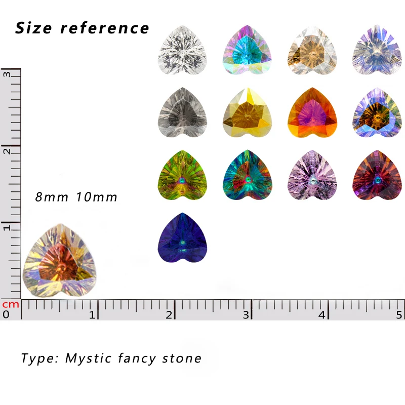 Mystic Необычные камни искусственные кристаллы стеклянные острые задние стразы