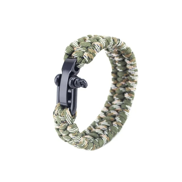 Acampamento ao ar livre caminhadas sobrevivência de emergente pulseras resgate guarda-chuva corda ao ar livre pulseira - Цвет: 5