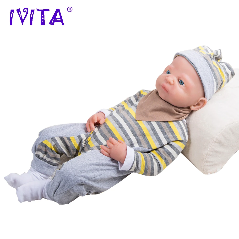 IVITA WG1511 54 см 4 9 кг живая девочка полное тело высокое качество силиконовые куклы