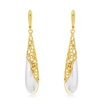 

Viennois Mix Gold Color Drop Earrings For Women Hollow Metal Earrings Female Wedding Party Jewelry 2020