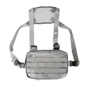 

Nylon Shoulder Hip Hop Streetwear Rig Tactical Chest Bag Stylish Fashion Vest Pack Adjustable Straps Harness Sports Waist