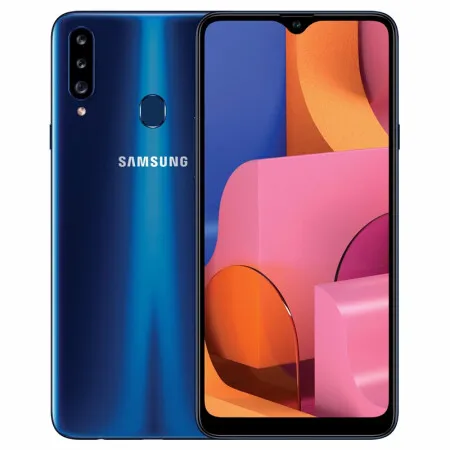 Новый оригинальный мобильный телефон samsung Galaxy A20s (SM-A2070) LTE 6,5 4G ram 64GB rom Snapdragon 450 МП камера заднего вида