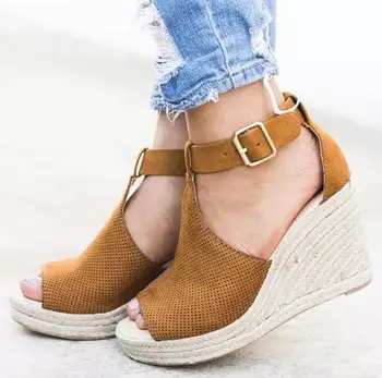 

Summer Platform Sandals 2020 Fashion Women Sandal Wedges Shoes Casual Woman Peep Toe Platform Sandals Women Causal Shoes