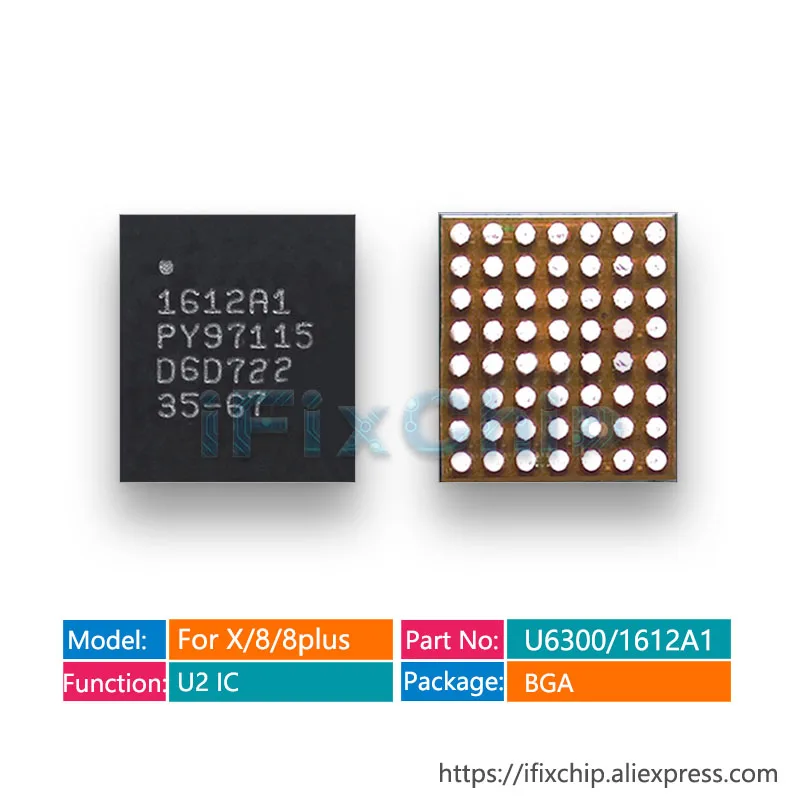 5 шт./лот Новинка U6300 56 штифтов для iphone x/8/ 8 plus Tristar зарядное устройство Зарядка U2 USB