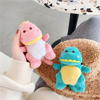 

couples Dinosaur Pattern Plush dolls Protective Case Shockproof Cover Skin Protector for Airpods 1/2 Charging Box Accessori Case