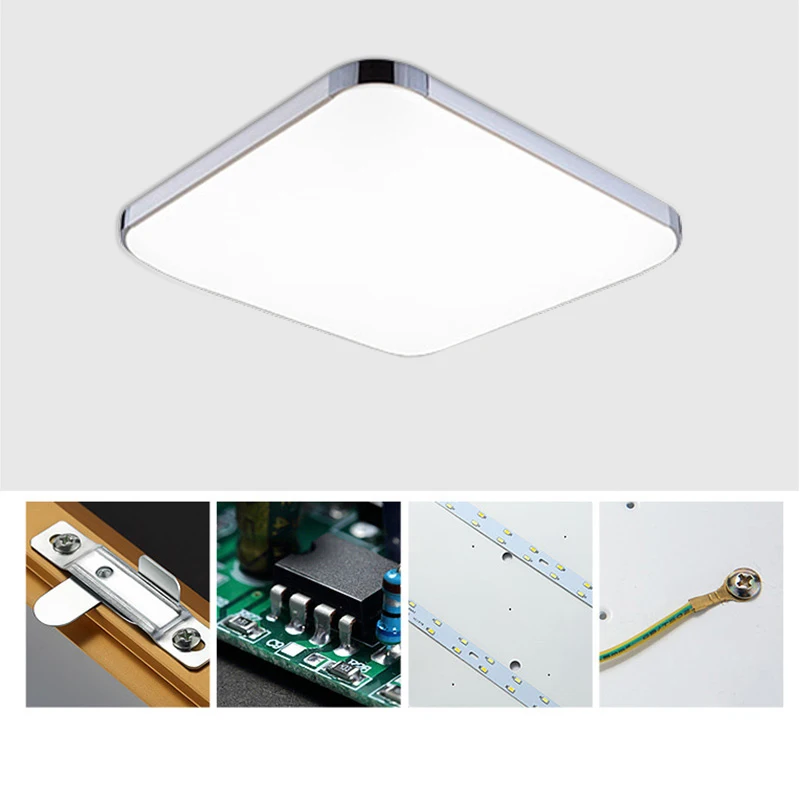 Lightsamplighting теплый белый свет светодиодный потолочный светильник светодиодный панельный свет 15 Вт Светодиодная потолочная лампа квадратная