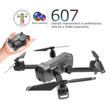 

KF607 Quadcopter with Wifi FPV Professional 1080P/4K HD Dual Camera Optical Flow Drone Foldable Mini Dron VS SG106 RC Helicopter