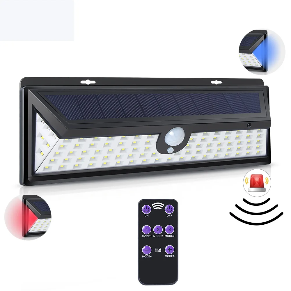 Уличная лампа на солнечной батарее с датчиком движения настенный светильник 92