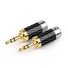 1pc Jack 3.5 mm Audio Adapter 3 Poles Stereo Carbon Fiber 3.5mm Earphone Plug HiFi Headset Plugs 7.2mm 4.0mm Double Wire Hole ► Photo 3/6