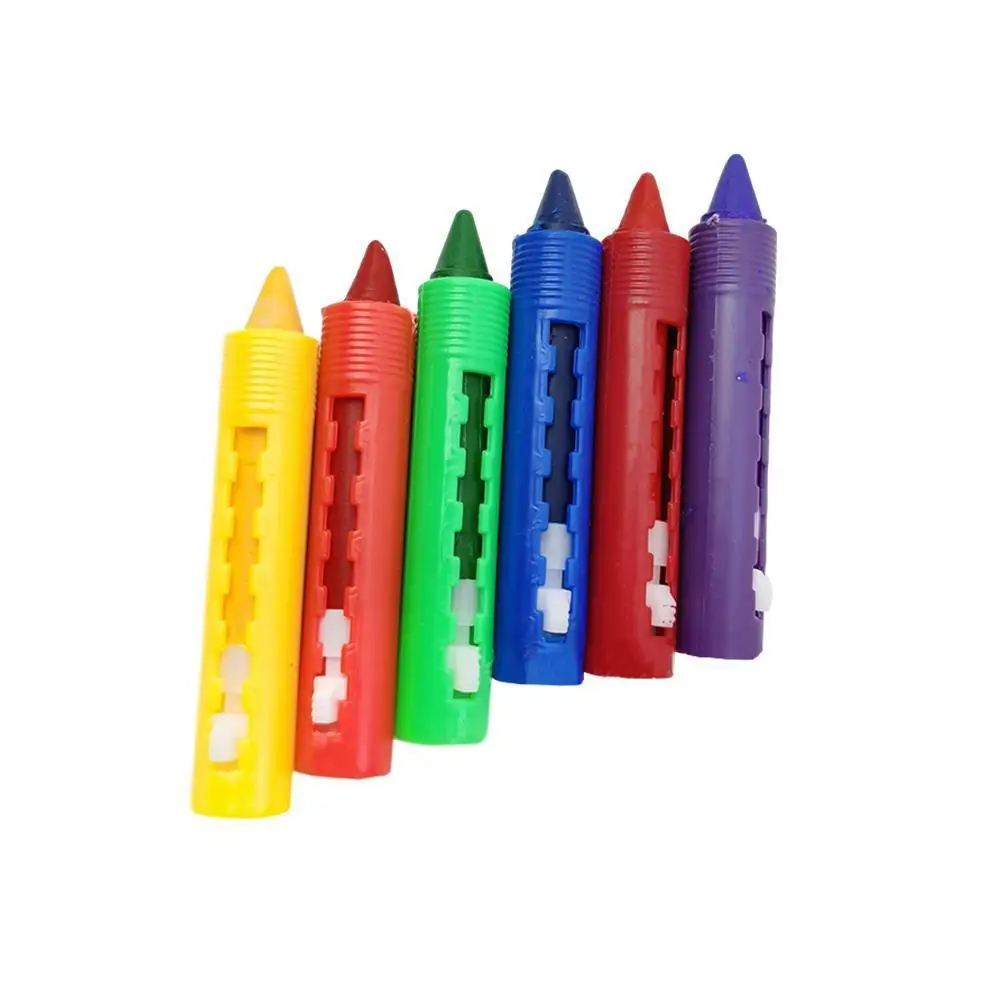 

6Pcs/Set Bathroom Crayon Erasable Graffiti Toy Doodle Crayons Kids Bathing Children's Pen Bathroom Washable For Baby H2U2