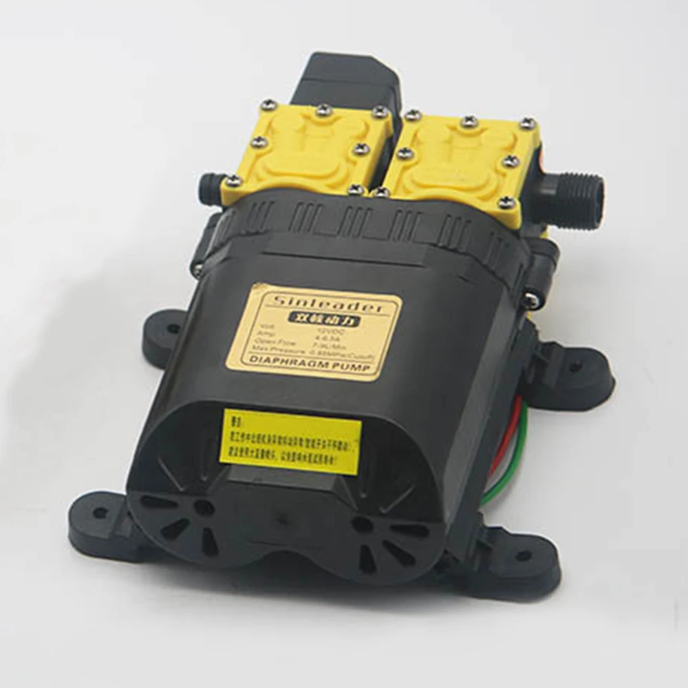 

12V DC High Pressure Intelligent Agricultural Electric Water Pump Sprayer Stainless Steel Dual Core Power Plants Watering Tools