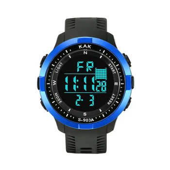 

Fashion High-End Multi-Function PU Band Men Watch Sports Waterproof Electronic Watches For Men relogios masculinos de luxo FJSL