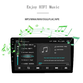 

1DIN 10 Inch Car Stereo Radio Android 8.1 Contact Screen 1080P Quad-Core GPS Navigation Car Radio Player