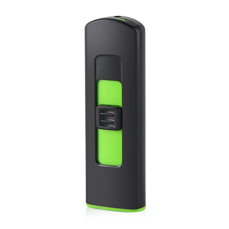 Пластиковая зажигалка сенсорная Индукционная ветрозащитная электронная зажигалка - Цвет: Black