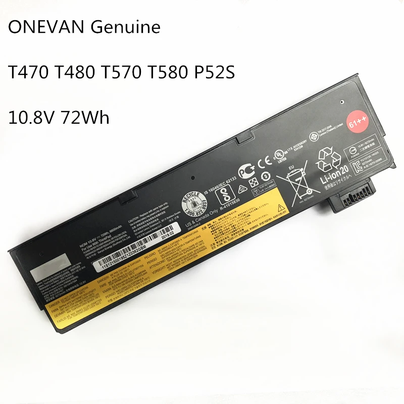 ONEVAN Geunine 01AV427 аккумулятор для ноутбука lenovo ThinkPad T470 T480 T570 T580 P51S P52S 01AV423 SB10K97580 Высокая емкость