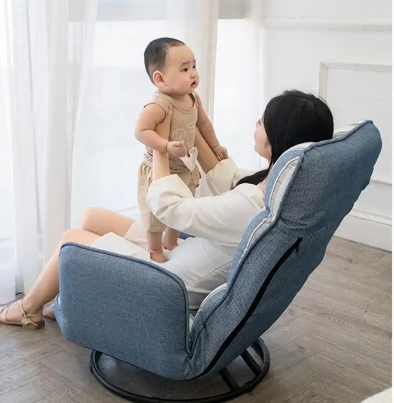 360度スイベルアームチェアソファ授乳ためのママと折りたたみ背もたれパッド入りクッション収納ポケット鋼ベース Living Room Chairs Aliexpress