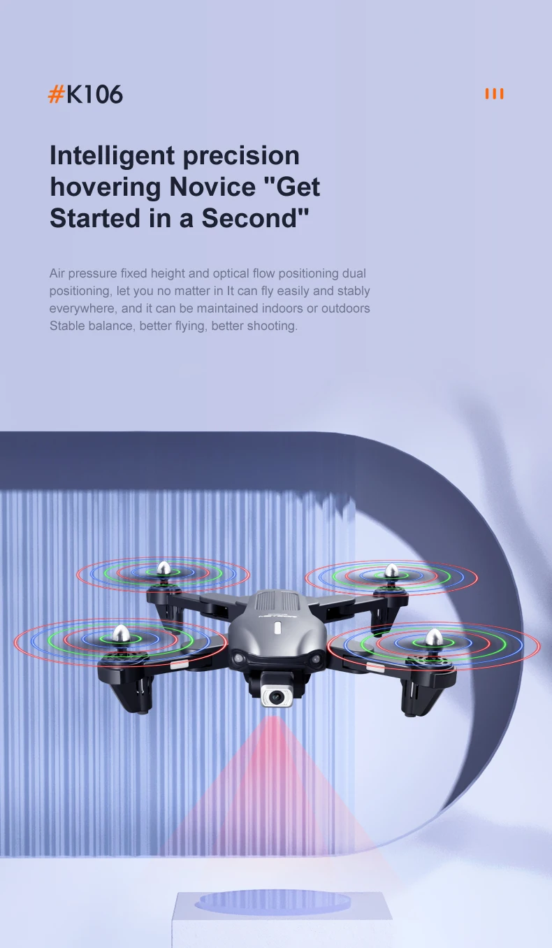 K106 Drone, k1o6 intelligent precision hovering novice "get started in