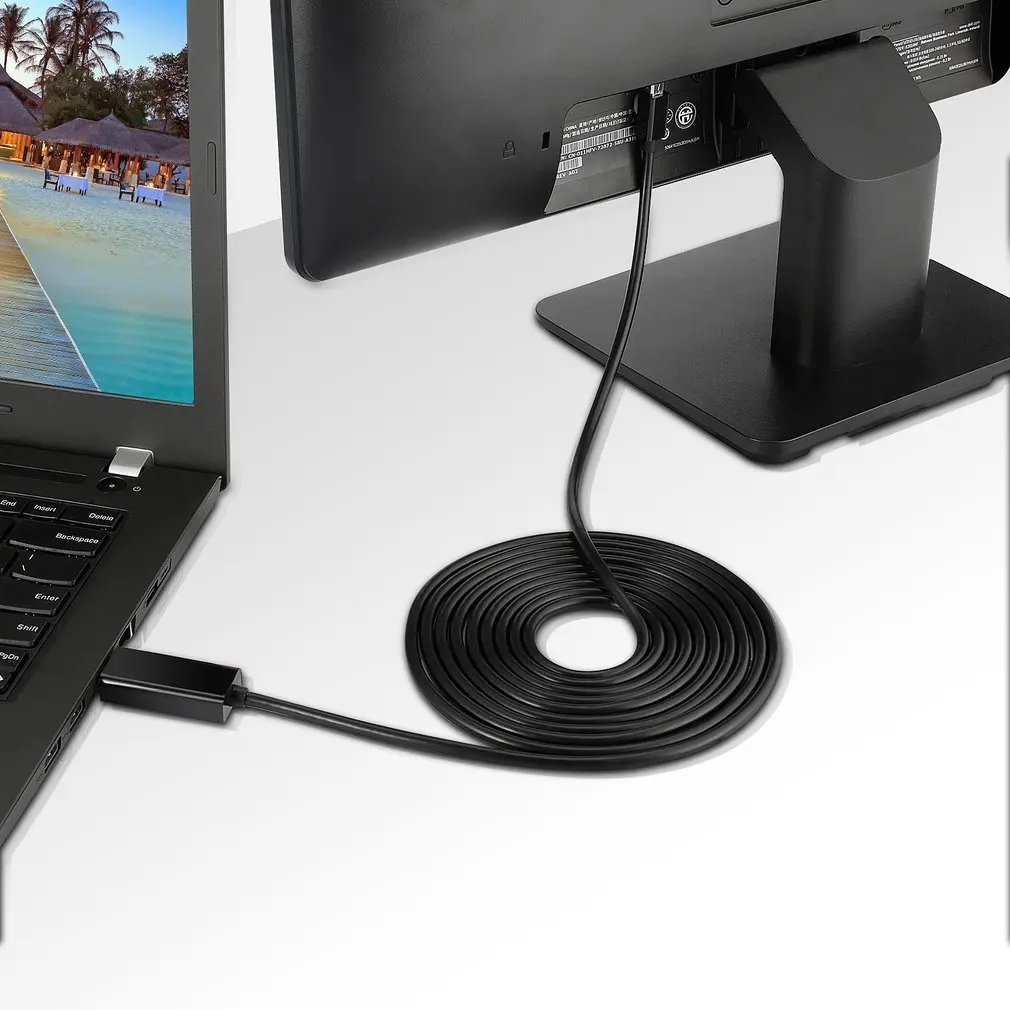 LESHP черный 4K Mini DP DisplayPort 1,2-HDMI кабель 4K с позолоченным разъемом 1,8 м 6 футов папа-папа