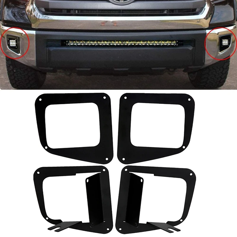 Lower Bumper 3 inch Cube Dually Fog Light Mount Bracket Kit for Toyota-Tundra 2014-2018 | Автомобили и мотоциклы