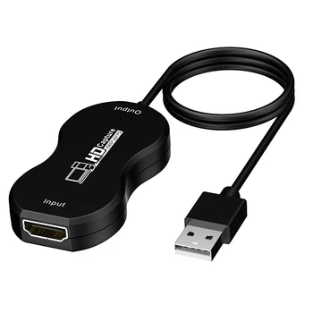 

For TV PC Live Streaming USB2.0 To HDMI Game Recorder 4K 1080P 60fps Video Card Grabber High Speed Meeting Portable