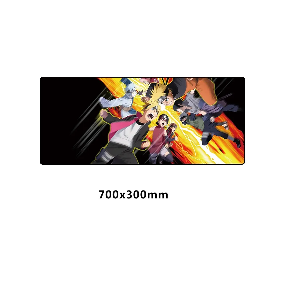 Naruto Mouse Pad Anime Pad Computer Keyboard Large Rubber XL Mousepad Gaming Padmouse Gamer Need for Speed Mouse Mats 700x300MM - Цвет: HYRZ-004