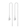 MinaMaMa acier inoxydable longue chaîne mince gland boule étoile papillon goutte boucle d'oreille pour femme enfileur boucles d'oreilles bijoux de mode